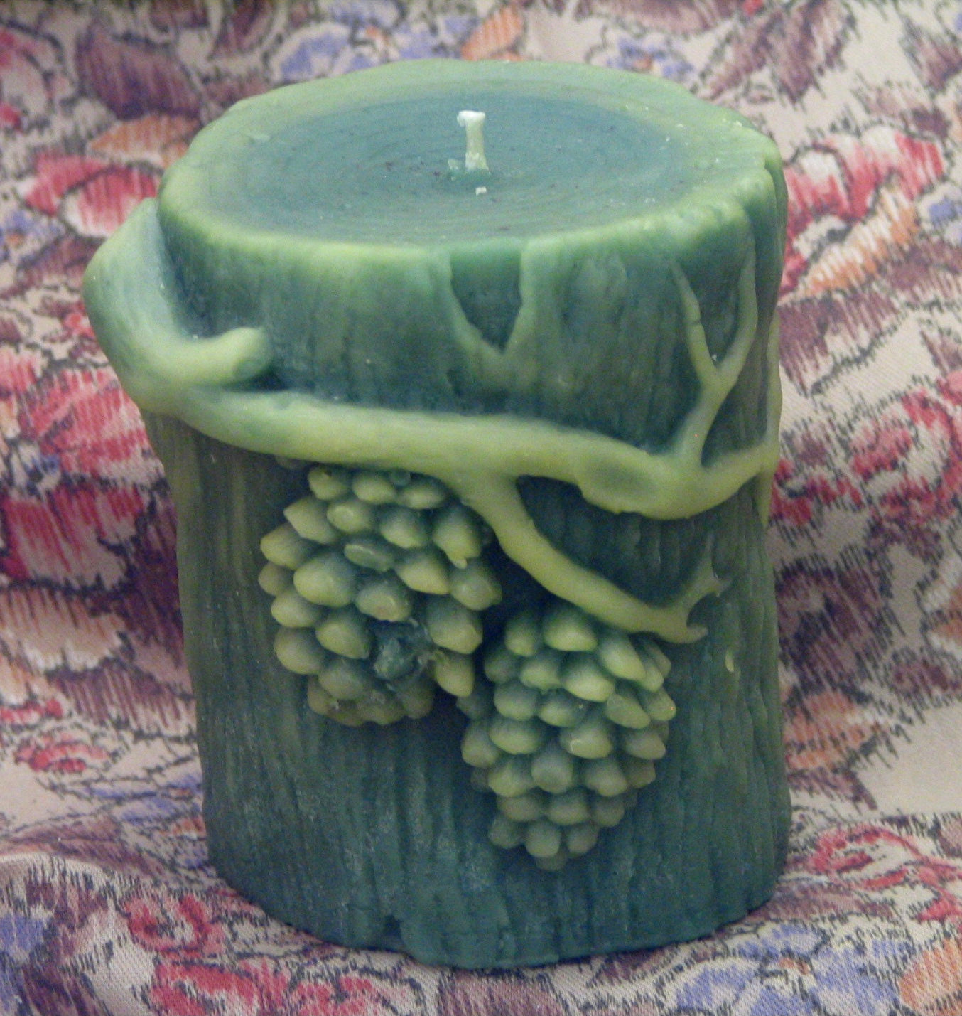 Pine Cone Stump Candles