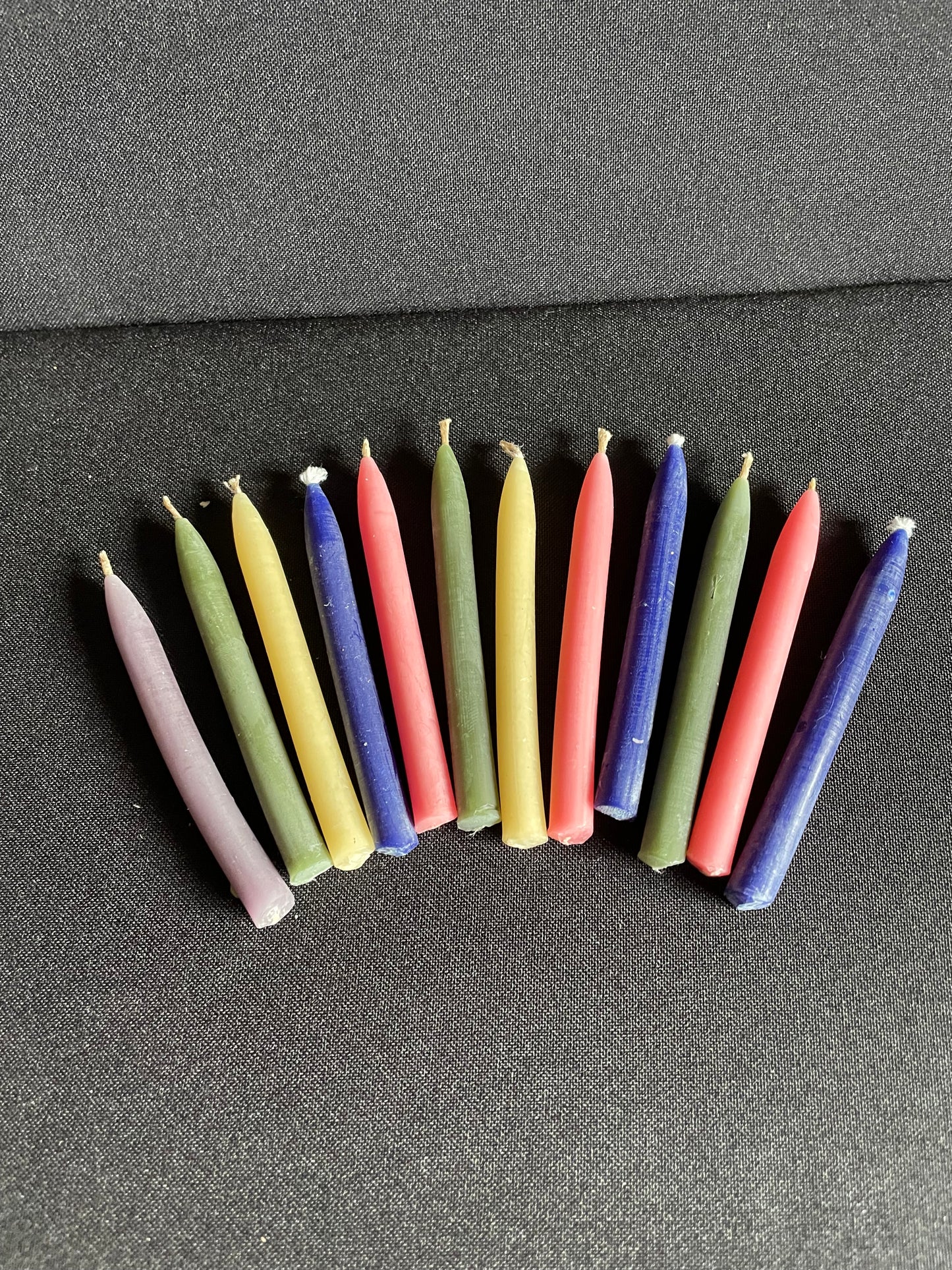 100% Beeswax birthday candles